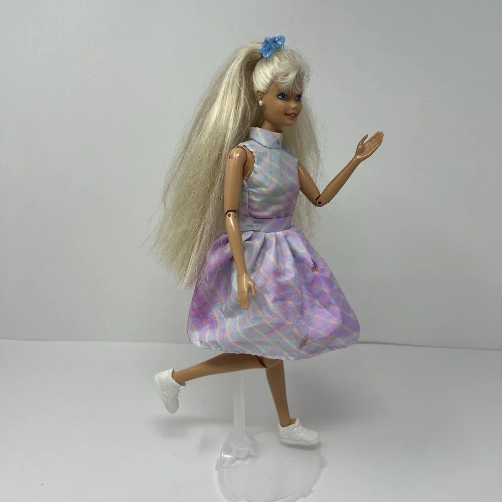 Barbie Working Out Articulated Body‎ bend hips long Blond Hair 1993